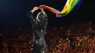 BTS Reaction to Harry waving PRIDE flag&Helping  a fan come out during TPWKTAEKOOK GAYS #btspride