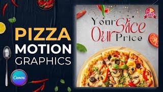 Pizza Motion Ad Poster using Canva