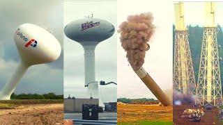 Old Water Tower Demolition And Water Tank Compilation #Interesting Part #2