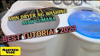 WASHING MACHINE SPIN DRYER REPAIRTAGALOG#youtube#youtubevideos #youtubetips