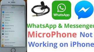 whatsapp microphone not working on iphone