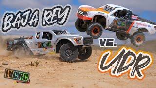 Traxxas UDR vs. Losi Baja Rey  Which RC Trophy Truck is Better?