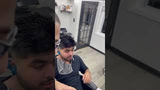 Wax reaction #barber #wax #beauty #barbershop #hairwax #funny #waxx #hairstyle #balayage #reaction