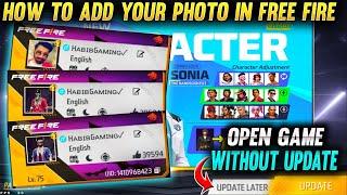 How To Add Your Photo As Free Fire Avatar  Upload Your Picture To Free Fire Avatar Full Method