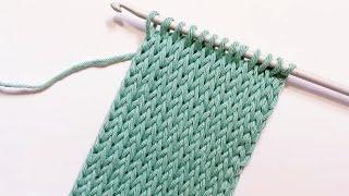 TUNISIAN CROCHET - The Knit Stitch Pattern