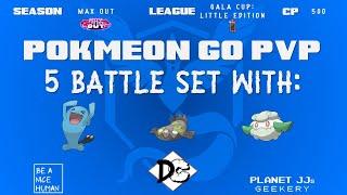 Pokémon GO PvP - Galar Cup  Little Edition 5 Rounds Wobbuffet  Stunfisk Galarian  Cottonee