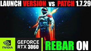 Starfield- RTX 3060  Patch v1.7.29 + NVIDIA 537.34 ReBAR ON  Any Performance & FPS improvement?
