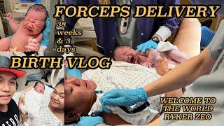 BIRTH VLOG   SURGICAL FORCEPS DELIVERY  LABOR AND DELIVERY OF OUR FIRST BABY BOY  38 WEEKS