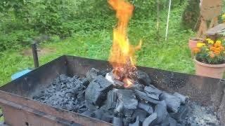 Супер простой способ разжечь угли без жидкости для розжига  ЛАЙФХАК