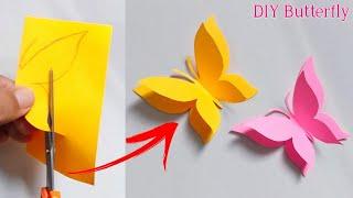 How To Make Paper Butterfly Very Easy  Butterfly Making With Paper  DIY Craft