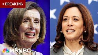 We must unify and charge forward Pelosi endorses Harris for president