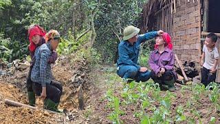 single mother attacked on mountain. help old lady fainted. kind policeman helps mother and child