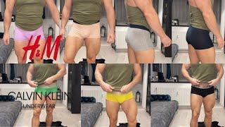 Mens Underwear Try On Haul   H&M  CALVIN KLEIN