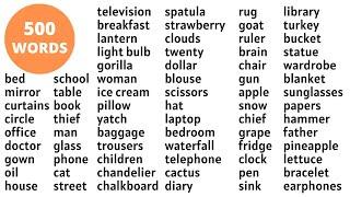 500 English Vocabulary Words Speaking Practise  Learn Fluent and Confident Speaking with Practise