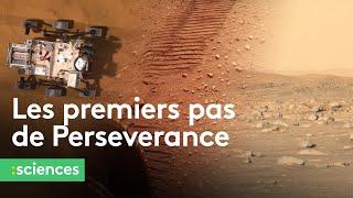 Les premiers pas de Perseverance sur Mars