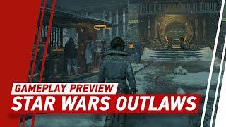 New Star Wars Outlaws Gameplay - Kay Vess Takes to Kimiji City to Steal a Priceless Relic