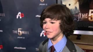 The 5th Wave Zackary Arthur Sammy Sullivan Red Carpet Movie Interview  ScreenSlam