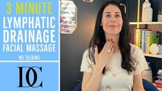 3 Minute Lymphatic Drainage Facial Massage No Talking