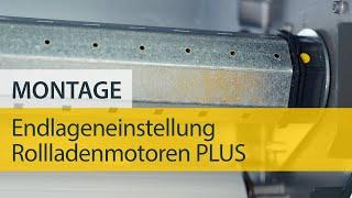 Anlernen Endlageneinstellung Rollladenmotor PLUS von Schellenberg