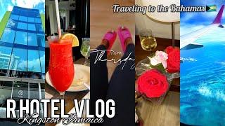 TRAVEL DAY VLOG ︎ BAHAMAS VACATION Prep R HOTEL KINGSTON JAMAICA Lash Appointment Wig Install…