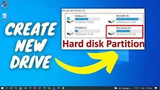 How to Create Partition in Windows 10 & Windows 11  Create New Drive