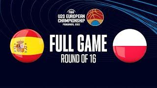 Spain v Poland  Full Basketball Game  FIBA U20 European Championship 2022