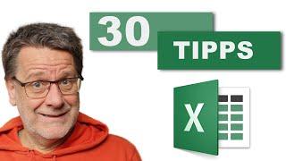 30 Tipps die Dich zum EXCEL PROFI machen