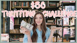 How Many Books Can I THRIFT for $50??  Book thrifting VLOG 