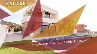 Real Estate in Costa BlancaНедвижимость Коста Бланка 3-bedroom villa in Golf Bahía Finestrat.