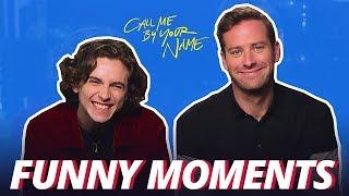 Call Me by Your Name Bloopers Funny Moments - Armie & Timothée