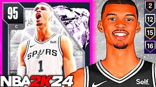 PINK DIAMOND VICTOR WEMBANYAMA GAMEPLAY IS HE THE BEST CARD IN NBA 2K24 MyTEAM?