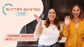 Chrissy Surprises TikToker Michelle Kaplin & Makes Butter-Basted Steak
