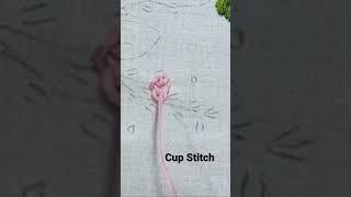 Basic Embroidery Cup Stitch