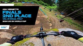 GoPro Asa Vermette 2nd Place Finals - Juniors - Val Di Sole - 24 UCI Downhill MTB World Cup