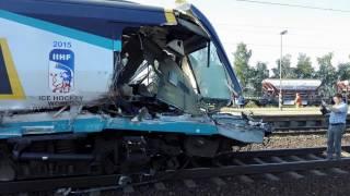 Czech highspeed train crash Train hit truck