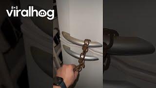 Fridge Lock Fails At Its One Job  ViralHog