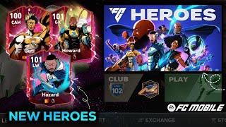 101 OVR EDEN HAZARD NEW HEROES EVENT FC IN MOBILE 25 7x FREE HEROES & 99-101 REWARD FC MOBILE