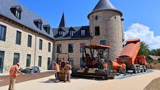 Ep 74. The castle courtyard is finished Tinted low-carbon permeable coating in urbalith