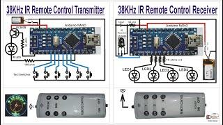 38KHz IR Remote Control Transmitter and Receiver using Arduino NANO