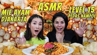 PEDES NAMPOL  NIKITA SAMPAI MARAH-MARAH MAKAN MIE AYAM DAN BAKSO ACI LEVEL 15  ASMR SARWENDAH