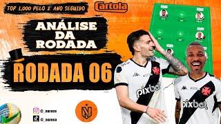 ANÁLISE DA RODADA 6  CARTOLA FC 2024 - PRÓXIMA PROMETE QUAL O MELHOR ATAQUE E DEFESA PRA CONFIAR ?