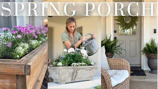 Spring Front Porch Refresh and Garden Clean Up 