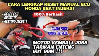 Cara Reset Ecu Honda Beat Fi Pakai Kabel Jumper 100% Berhasil Tanpa Ke Bengkel