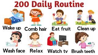 200 Daily Routines Vocabulary In Engilsh  Daily Routins In English  Common English Vocabulary