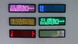 Programmable LED Scrolling Name Tag Badge