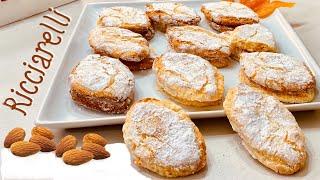 RICCIARELLI typical Christmas almond and orange pastries  quick and easy GLUTEN FREE