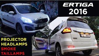 ERTIGA 2016 MODIFIED WITH PROJECTOR HEADLAMP & SMOKE TAILLAMPS  WITH WALNUT INTERIOR98201 87037