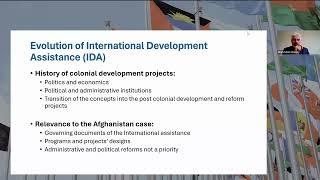 The Role of International Development in Post Conflict Stability The Case of Afghanistan