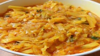 cabbagegobi ka salan  patta gobi ki sabzi  hyderabadi  quick and tasty breakfast recipe