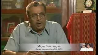 #MGR 100 - Major Sunderajan shares his memories with Dr.MGR